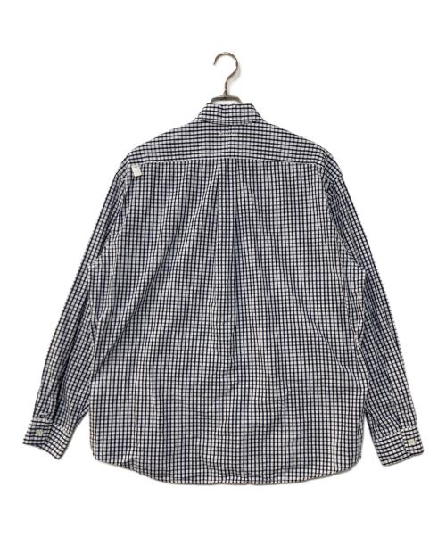 CAHLUMN（カウラム）CAHLUMN (カウラム) Magazine Pocket Broad Shirt / ギンガムチェックシャツ ホワイト×ネイビー サイズ:Mの古着・服飾アイテム