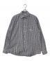 CAHLUMN（カウラム）の古着「Magazine Pocket Broad Shirt / ギンガムチェックシャツ」｜ホワイト×ネイビー