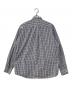 CAHLUMN (カウラム) Magazine Pocket Broad Shirt / ギンガムチェックシャツ ホワイト×ネイビー サイズ:M：6000円