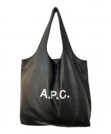 A.P.C.（アーペーセー）の古着「Ninon フェイクレザー トートバッグ」｜ブラック