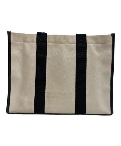 BALENCIAGA（バレンシアガ）BALENCIAGA (バレンシアガ) HARDWARE TOTE ハードウェアトートバッグ キャンバス ホワイト×ブラックの古着・服飾アイテム