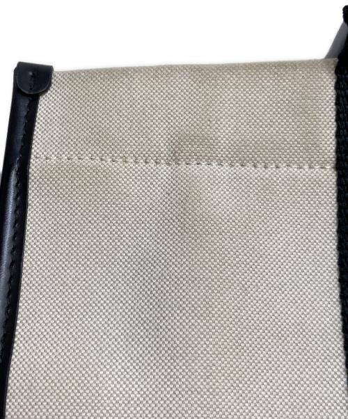 BALENCIAGA（バレンシアガ）BALENCIAGA (バレンシアガ) HARDWARE TOTE ハードウェアトートバッグ キャンバス ホワイト×ブラックの古着・服飾アイテム