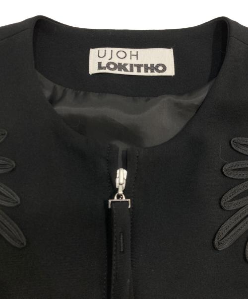 Ujoh（ウジョー）Ujoh (ウジョー) LOKITHO (ロキト) コードエンブロイダリーベスト ブラック サイズ:2の古着・服飾アイテム