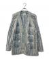 08sircus（ゼロエイトサーカス）の古着「KID MOHAIR CABLE CARDIGAN キッド モヘア ニット カーディガン」｜ブルー