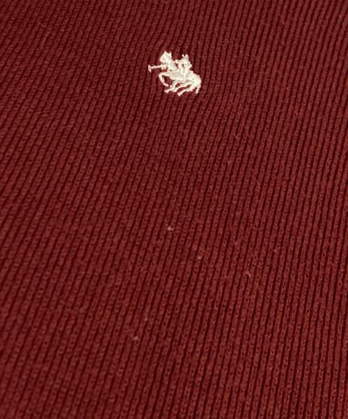 POLO BCS（ポロ・ビーシーエス）POLO BCS (ポロ・ビーシーエス) シャツカラーカフスニットプルオーバー バーガンディー サイズ:Fの古着・服飾アイテム