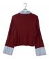 POLO BCS (ポロ・ビーシーエス) シャツカラーカフスニットプルオーバー バーガンディー サイズ:F：7000円