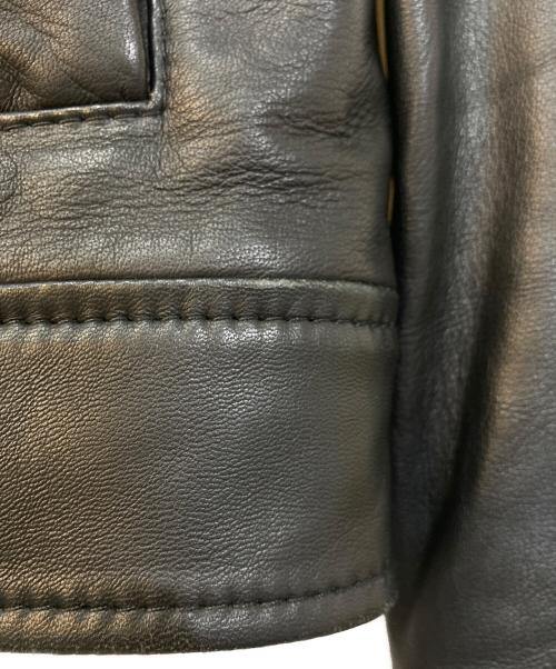 BOSS（ボス）BOSS (ボス) Lambskin Leather Jacket ブラック サイズ:44の古着・服飾アイテム