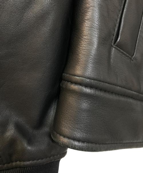 BOSS（ボス）BOSS (ボス) Lambskin Leather Jacket ブラック サイズ:44の古着・服飾アイテム