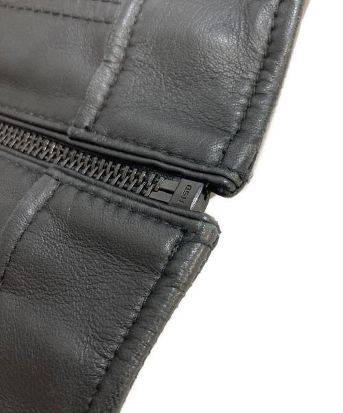 BOSS（ボス）BOSS (ボス) Lambskin Leather Jacket ブラック サイズ:44の古着・服飾アイテム