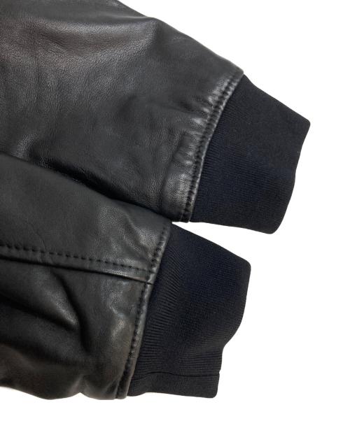BOSS（ボス）BOSS (ボス) Lambskin Leather Jacket ブラック サイズ:44の古着・服飾アイテム