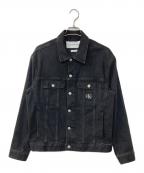 Calvin Klein Jeansカルバンクラインジーンズ）の古着「90s デニムジャケット オーバーサイズ ブラックデニムジャケット」｜ブラック