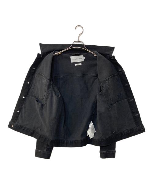 Calvin Klein Jeans（カルバンクラインジーンズ）Calvin Klein Jeans (カルバンクラインジーンズ) 90s デニムジャケット オーバーサイズ ブラックデニムジャケット ブラック サイズ:Sの古着・服飾アイテム
