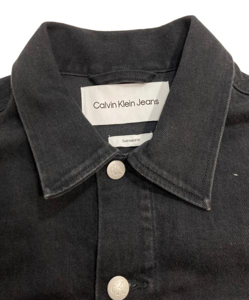 Calvin Klein Jeans（カルバンクラインジーンズ）Calvin Klein Jeans (カルバンクラインジーンズ) 90s デニムジャケット オーバーサイズ ブラックデニムジャケット ブラック サイズ:Sの古着・服飾アイテム