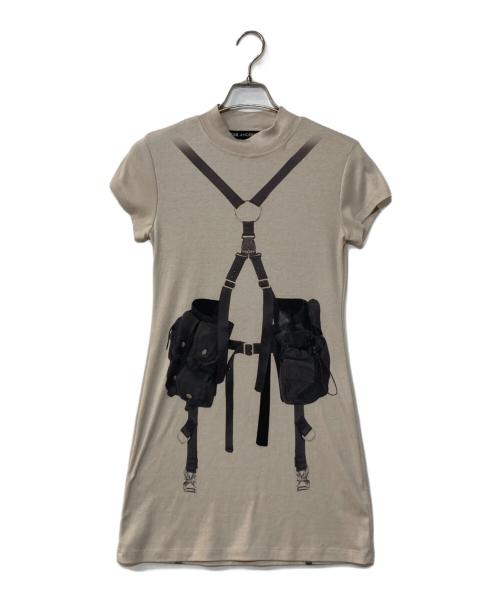 ADSB ANDERSSON BELL（アンダースンベル）ADSB ANDERSSON BELL (アンダースンベル) グラフィック ハーネス プリント Tシャツ ベージュ サイズ:Sの古着・服飾アイテム