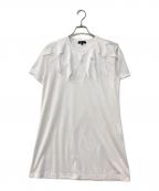 COMME des GARCONS HOMME PLUSコムデギャルソンオムプリュス）の古着「デザインカラーロングTシャツ」｜ホワイト