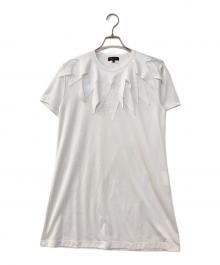COMME des GARCONS HOMME PLUS（コムデギャルソンオムプリュス）の古着「デザインカラーロングTシャツ」｜ホワイト