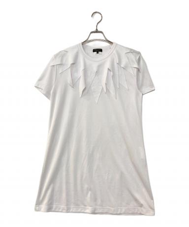 COMME des GARÇONS HOMME PLUS 長袖Tシャツ 脱色加工 中古・古着通販】COMME des GARCONS HOMME PLUS (コムデギャルソンオム