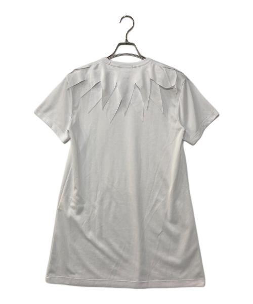 COMME des GARCONS HOMME PLUS（コムデギャルソンオムプリュス）COMME des GARCONS HOMME PLUS (コムデギャルソンオムプリュス) デザインカラーロングTシャツ ホワイト サイズ:Sの古着・服飾アイテム
