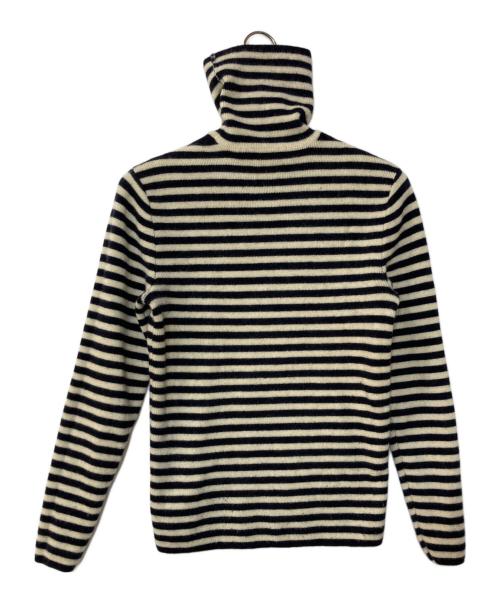 RRL（ダブルアールエル）RRL (ダブルアールエル) ボーダータートルネックニット アイボリー×ネイビー サイズ:記載なしの古着・服飾アイテム