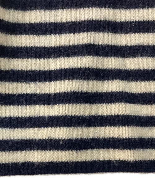 RRL（ダブルアールエル）RRL (ダブルアールエル) ボーダータートルネックニット アイボリー×ネイビー サイズ:記載なしの古着・服飾アイテム