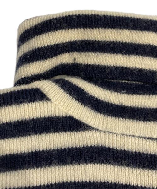RRL（ダブルアールエル）RRL (ダブルアールエル) ボーダータートルネックニット アイボリー×ネイビー サイズ:記載なしの古着・服飾アイテム