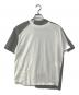 kolor/BEACON（カラービーコン）の古着「ドッキングTシャツ」｜ホワイト×グレー