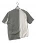 kolor/BEACON (カラービーコン) ドッキングTシャツ ホワイト×グレー サイズ:2：7000円