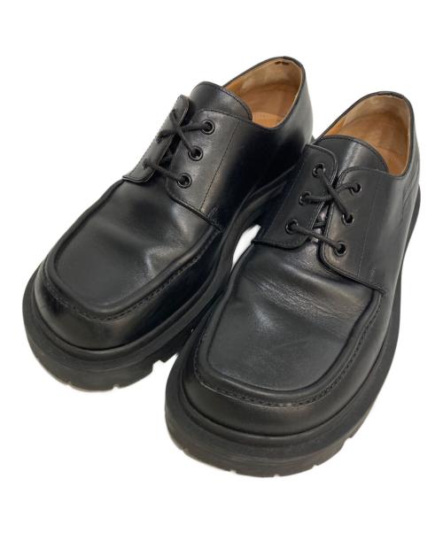 Maison Margiela（メゾンマルジェラ）Maison Margiela (メゾンマルジェラ) レザーダービーシューズ ブラック サイズ:41の古着・服飾アイテム