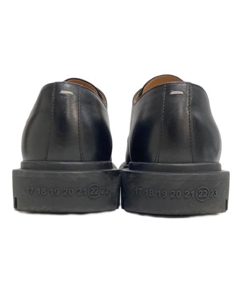 Maison Margiela（メゾンマルジェラ）Maison Margiela (メゾンマルジェラ) レザーダービーシューズ ブラック サイズ:41の古着・服飾アイテム