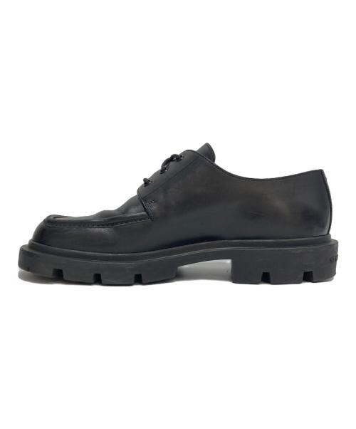 Maison Margiela（メゾンマルジェラ）Maison Margiela (メゾンマルジェラ) レザーダービーシューズ ブラック サイズ:41の古着・服飾アイテム