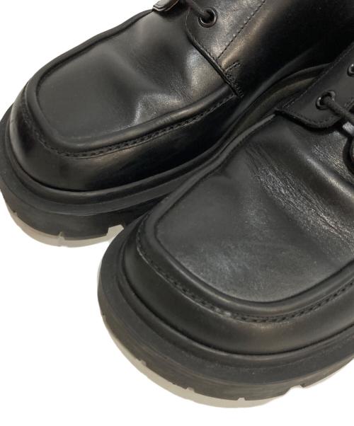 Maison Margiela（メゾンマルジェラ）Maison Margiela (メゾンマルジェラ) レザーダービーシューズ ブラック サイズ:41の古着・服飾アイテム
