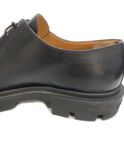 Maison Margiela（メゾンマルジェラ）Maison Margiela (メゾンマルジェラ) レザーダービーシューズ ブラック サイズ:41の古着・服飾アイテム