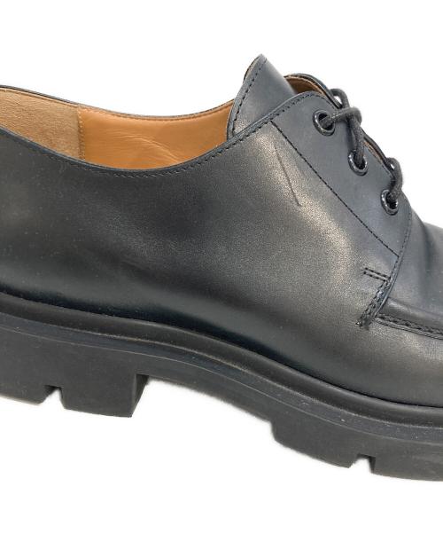 Maison Margiela（メゾンマルジェラ）Maison Margiela (メゾンマルジェラ) レザーダービーシューズ ブラック サイズ:41の古着・服飾アイテム