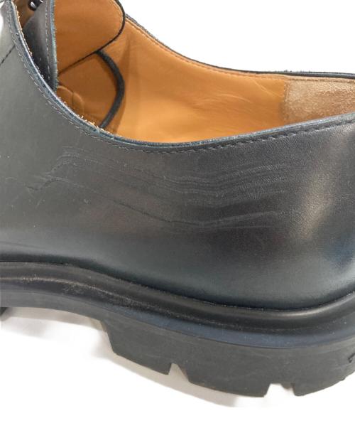 Maison Margiela（メゾンマルジェラ）Maison Margiela (メゾンマルジェラ) レザーダービーシューズ ブラック サイズ:41の古着・服飾アイテム