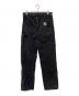 CarHartt (カーハート) DOUBLE KNEE PANTS ブラック サイズ:30×32：16000円