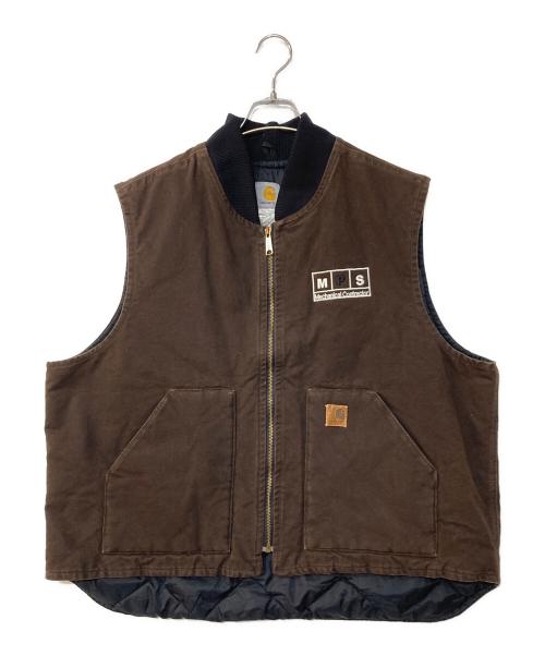 CarHartt（カーハート）CarHartt (カーハート) ダックベスト ブラウン サイズ:2XLの古着・服飾アイテム