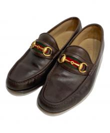 GUCCI（グッチ）の古着「ビットローファー」｜ブラウン