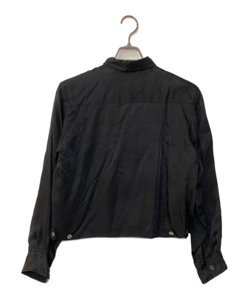 tricot COMME des GARCONS（トリココムデギャルソン）tricot COMME des GARCONS (トリココムデギャルソン) サテンクロップドシャツ ブラック サイズ:記載なしの古着・服飾アイテム