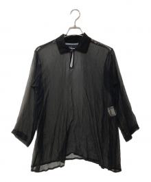 tricot COMME des GARCONS（トリココムデギャルソン）の古着「プルオーバー シアーシャツ」｜ブラック