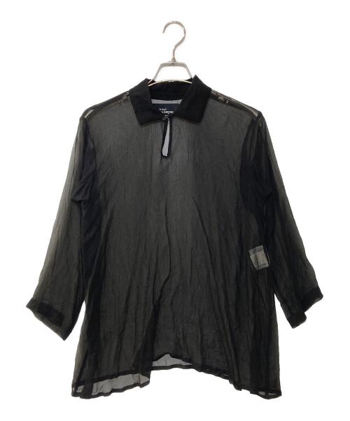 tricot COMME des GARCONS（トリココムデギャルソン）tricot COMME des GARCONS (トリココムデギャルソン) プルオーバー シアーシャツ ブラック サイズ:記載なしの古着・服飾アイテム