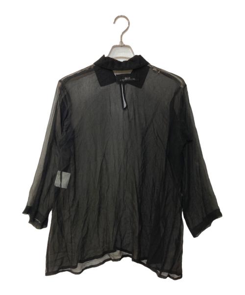 tricot COMME des GARCONS（トリココムデギャルソン）tricot COMME des GARCONS (トリココムデギャルソン) プルオーバー シアーシャツ ブラック サイズ:記載なしの古着・服飾アイテム