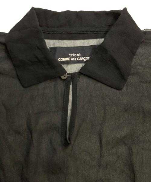 tricot COMME des GARCONS（トリココムデギャルソン）tricot COMME des GARCONS (トリココムデギャルソン) プルオーバー シアーシャツ ブラック サイズ:記載なしの古着・服飾アイテム