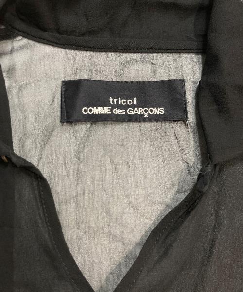 tricot COMME des GARCONS（トリココムデギャルソン）tricot COMME des GARCONS (トリココムデギャルソン) プルオーバー シアーシャツ ブラック サイズ:記載なしの古着・服飾アイテム