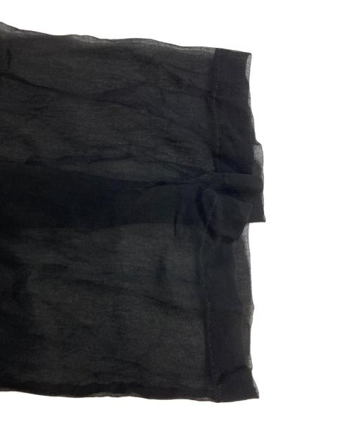 tricot COMME des GARCONS（トリココムデギャルソン）tricot COMME des GARCONS (トリココムデギャルソン) プルオーバー シアーシャツ ブラック サイズ:記載なしの古着・服飾アイテム