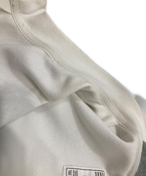 NIKE（ナイキ）NIKE (ナイキ) sacai (サカイ) Double-Zip Hoodie 'Obsidian' ホワイト×グレー サイズ:XSの古着・服飾アイテム
