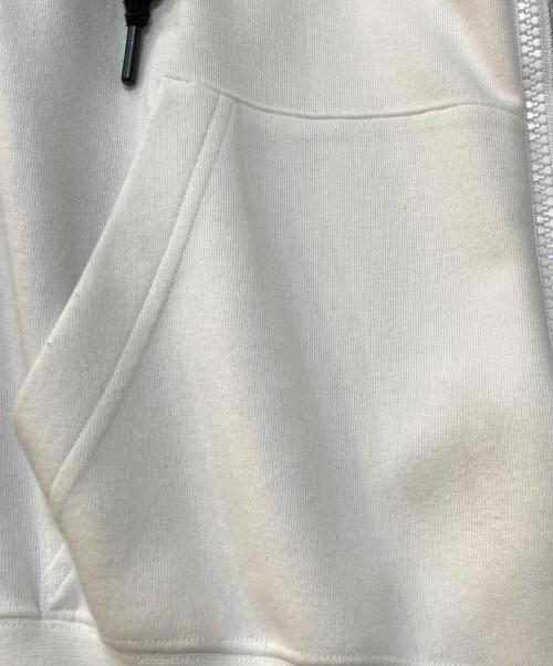 NIKE（ナイキ）NIKE (ナイキ) sacai (サカイ) Double-Zip Hoodie 'Obsidian' ホワイト×グレー サイズ:XSの古着・服飾アイテム