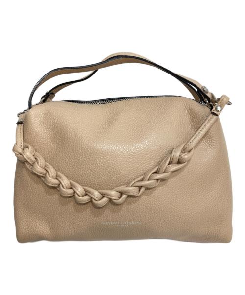 GIANNI CHIARINI（ジャンニ キアリーニ）GIANNI CHIARINI (ジャンニ キアリーニ) アリファＳ レザーバッグ ベージュの古着・服飾アイテム