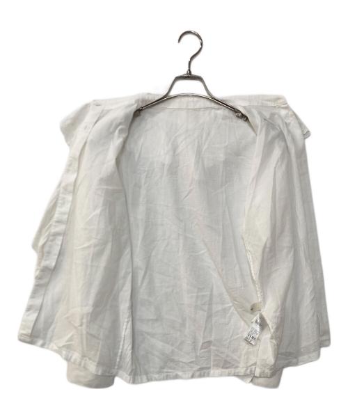 IENA（イエナ）IENA (イエナ) ドビーカットワークフリルブラウス ホワイト サイズ:記載なしの古着・服飾アイテム