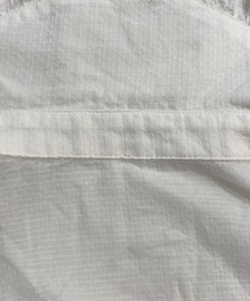 IENA（イエナ）IENA (イエナ) ドビーカットワークフリルブラウス ホワイト サイズ:記載なしの古着・服飾アイテム