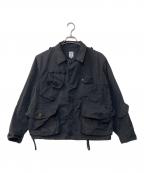 South2 West8サウスツー ウエストエイト）の古着「Tenkara Shirt-Poly Gabardine テンカラジャケット」｜ブラック